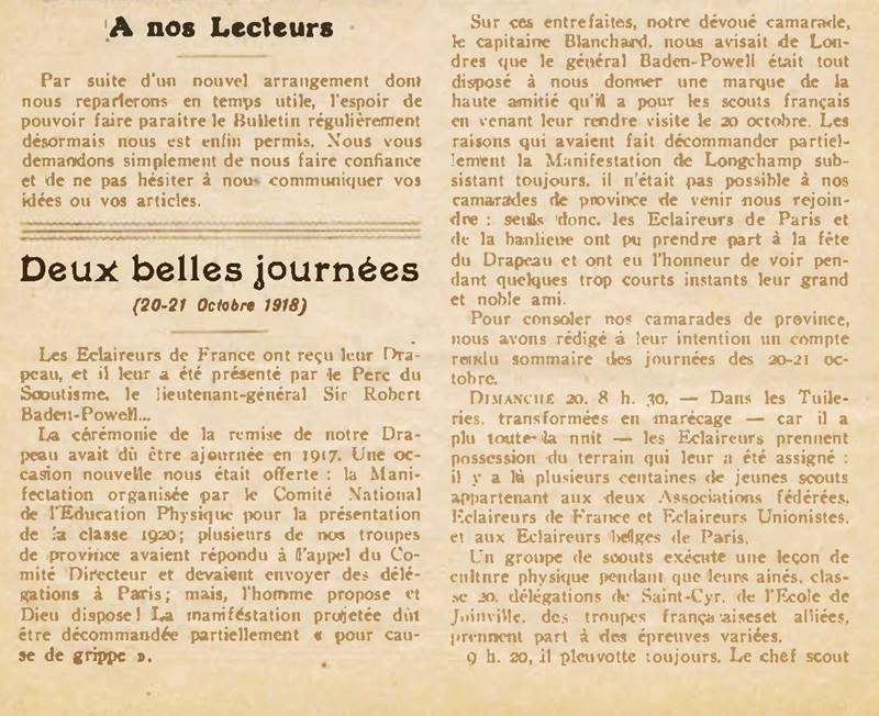 1918 11 LEclaireur de France n38 Page 4
