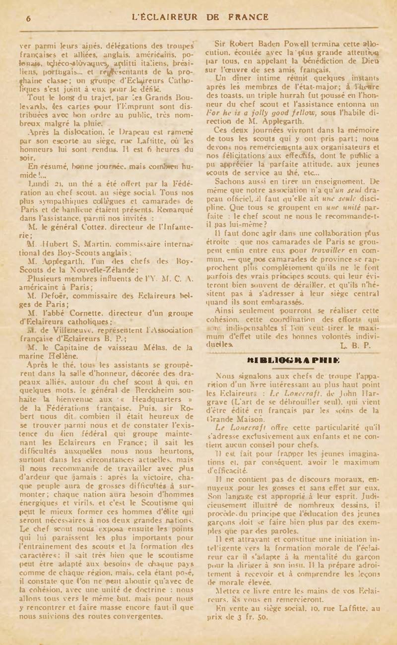 1918 11 LEclaireur de France n38 Page 6